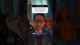 Não preciso de técnica, minhas melodias vem tudo da inspiração!