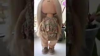 Текстильная кукла ручной работы #текстильнаякукла