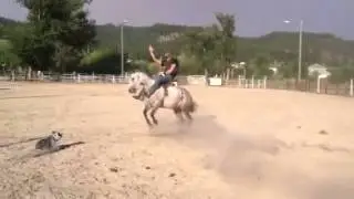 Robbie's first bronc