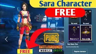 Bgmi sara character free unlock 2023 | How to get sara character in bgmi | Free character in bgmi