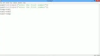 Swap two numbers in Python