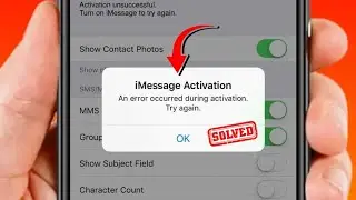 How to fix iMessage waiting for activation Error | iMessage activation Error |