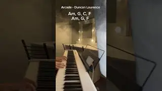 Arcade - Duncan Laurence Как играть на пианино/Аккорды/ поет девушка 