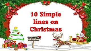 10 lines on Christmas festival in English | Christmas Essay in English | Christmas Day