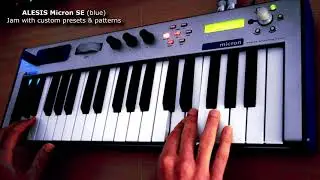 Alesis Micron SE VA-FM-Synth Jam (Abstract Music) Custom Presets & Patterns DEMO #alesis #synthjam