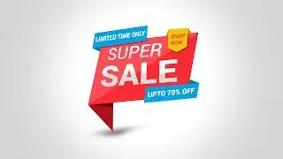 how to make banner in photoshop cs6 | Sale Banner