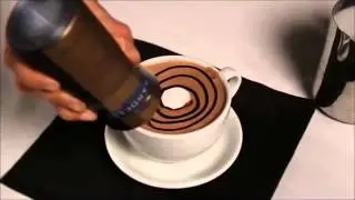 Latte Art with Ghirardelli Chocolate & Caramel Sauce Squeeze Bottles
