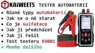 Tester autobaterií Kaiweets KVB01 + dost důležitých rad pro vás