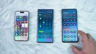 HyperOS Vs iOS 17 Vs One UI 6 Control Center Comparison! 💯