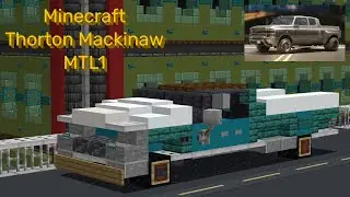 Minecraft build Cyberpunk 2077 vehicle - Thorton Mackinaw MTL1
