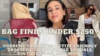 NEW HANDBAGS UNDER $250, VINTAGE TOM FORD GUCCI, CURRENT FAVORITES: TROUSERS FOR PETITES, JEWELRY