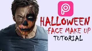 How to Make Halloween Face in Picsart Mobile | Easy Tutorial
