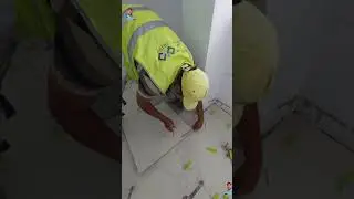 The wife is happy with this work!!! Installing ceramic flooring in an apartment