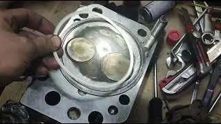 Head removal, cleaning, and reinstallation. New thermostats. Kamaz 740.