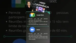 Ferramentas de Videoconferência 📺 #informatica #concurso #prova #questões #dicas #foco #estudos