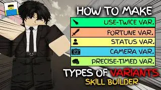 HOW TO MAKE USE-TWICE, FORTUNE, STATUS, CAMERA VARIANTS AND MORE VARIANTS IN JJS SKILL BUILDER
