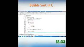 Bubble Sorting in C Programming Language 