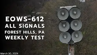 Federal Signal EOWS-612 | Almost All Signals | Forest Hills, Pennsylvania (Allegheny Co. Siren Test)