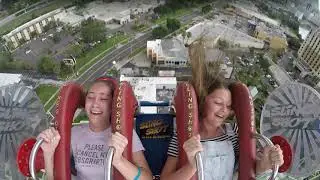 Riding the Worlds Tallest Slingshot in Orlando Florida (Siblings)