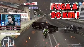 GTA MTA RP - FUGA COM A MOTO LIMITADA EM 90 KM NO DESTINY RP