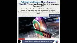 Artificial Intelligence News Presenter 
