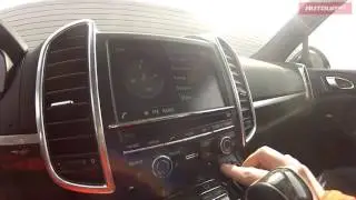 Porsche Cayenne GTS - панель приборов и борткомпьютер