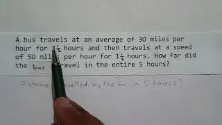 Speed, Distance and Time - Word Problem 4