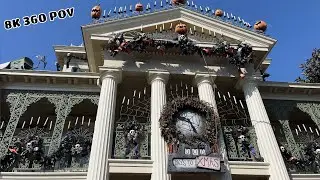 2024 Disneyland Nightmare Before Christmas Haunted Mansion Take Over 8K VR 360 POV