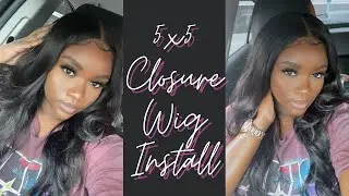 Beginner lace closure wig install