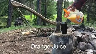 Camping tip for drinking OJ