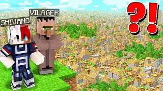 We Crashed On A Crazy Village Island In Minecraft!! 😱