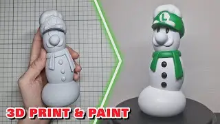 3D Print and Paint a Luigi Snowman