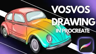Vosvos Drawing in Procreate (#Shorts)