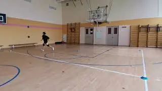🏐 Волейбольный крест — тестирование скорости бега с BlazePod.