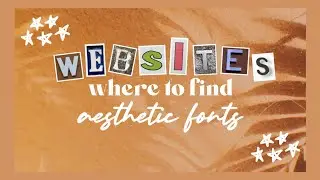 websites where you can find aesthetic free downloadable fonts! | fonts collection ✨
