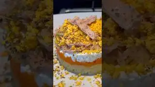 Салат МИМОЗА с консервированным тунцом  