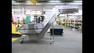 W Soule BE001 Stainless Steel Incline Conveyor with Hopper (MAT2388)