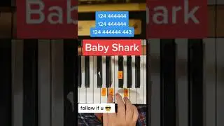 Baby Shark (Easy Piano Tutorial)