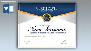 Certificate Design In MS Word | How to create academic design in Microsoft word