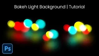 Bokeh Light Effect Background Design in Photoshop