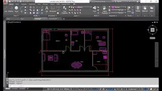 Making Simple floor plan in Autocad with layers and interior models