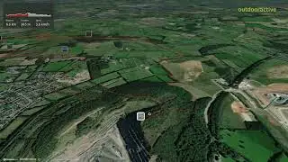 Bardon hill quarry from Mount st Bernards Abbey