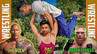 WWE The Rock vs. Brock Lesnar