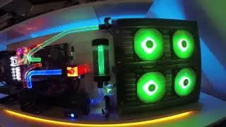 Shelf gaming PC water cooled low noise