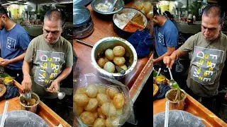 Kabhi Apne Yeh Chaat Khaya Hai ? Panipuri Ki Puri Ko Ghot Ke Bana Diya Ghotala Chaat