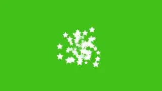 Stars explosion - Green screen (no copyrights, royalty free)