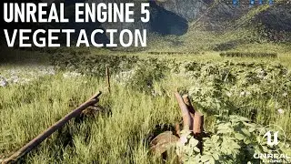 UNREAL ENGINE 5 Poner VEGETACION En Nuestro Terreno(LANDSCAPE VII) Tutorial "Español"