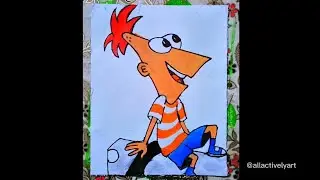 Phineas Flynn Drawing || Phineas the Ferb Cartoon Drawing || Step By Step Tutorial ✨