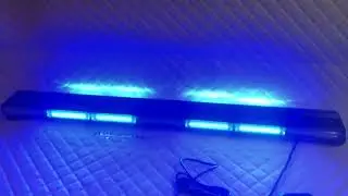 Мигалка led балка синяя 7/7 105 см 12/24V