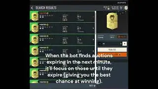 shortfuts auto bidding bot